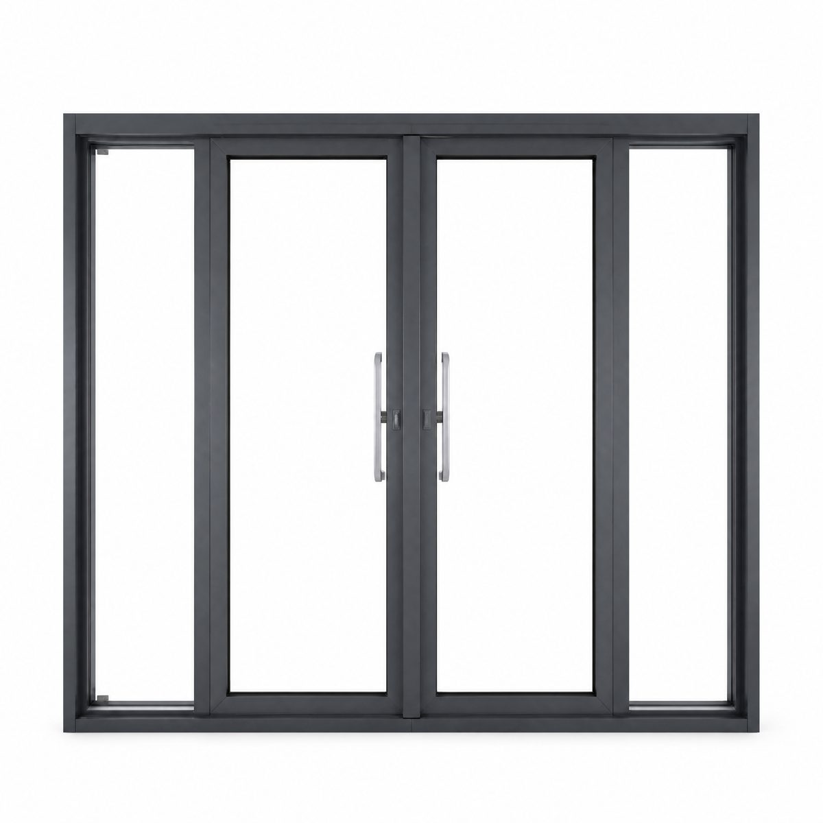 Side Pressure System Project Aluminum Sliding Door - Exterior Perspective View | OPPGATE